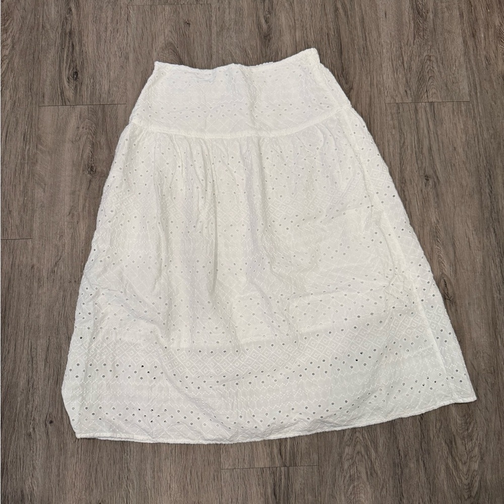 White Midi Skirt